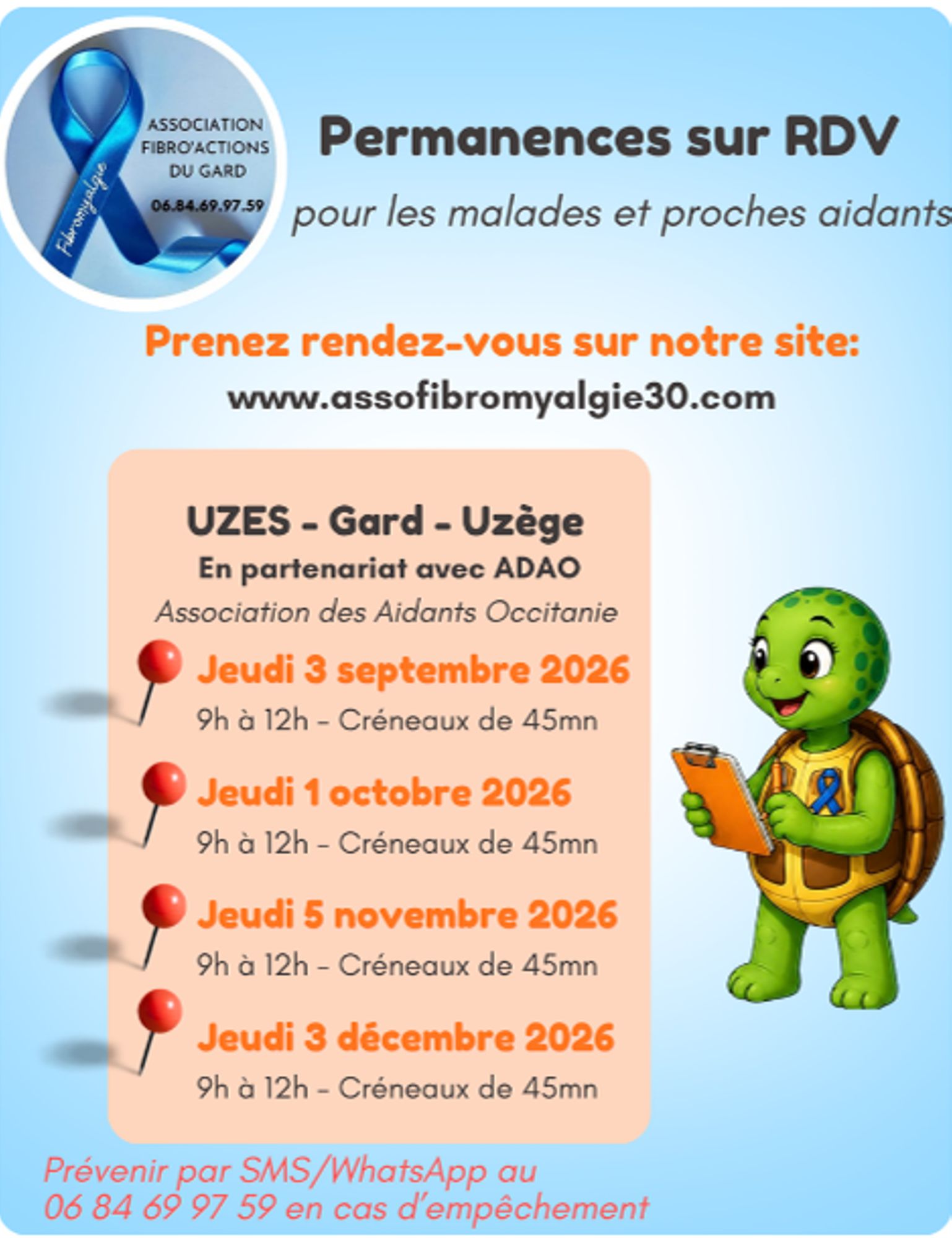 Association Fibromyalgie 30 - Permanence sur RDV