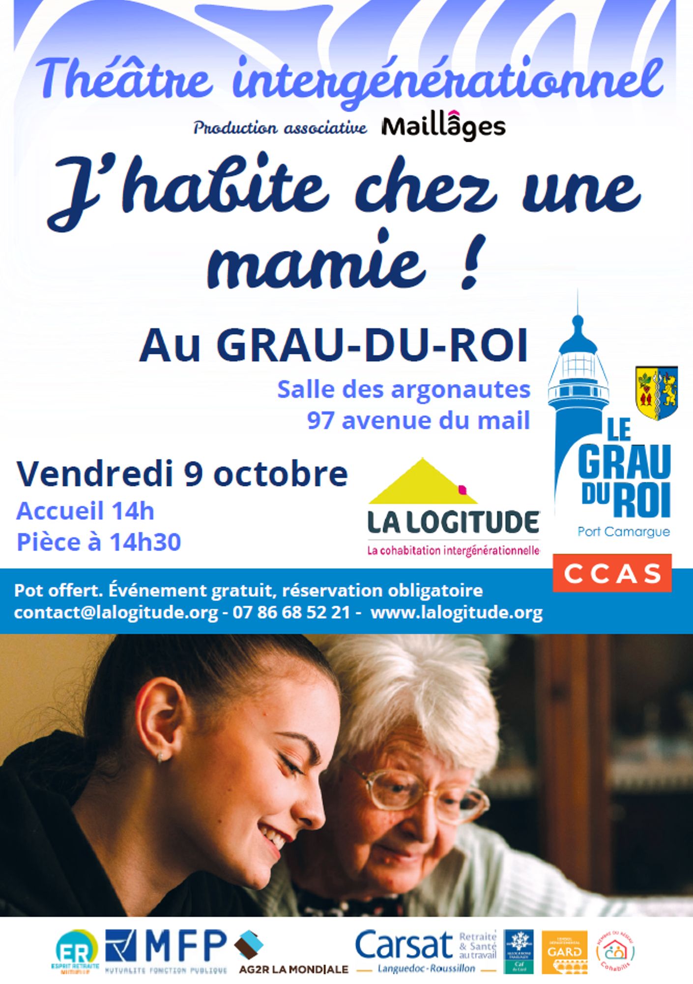 Théâtre intergénérationnel "J'habite chez une mamie"