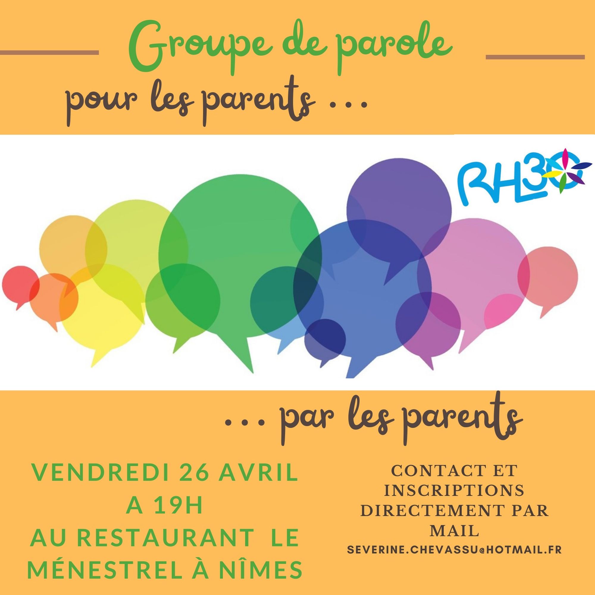 Groupe de parole pour les parents... par les parents - Le réseau handi'Lib'30