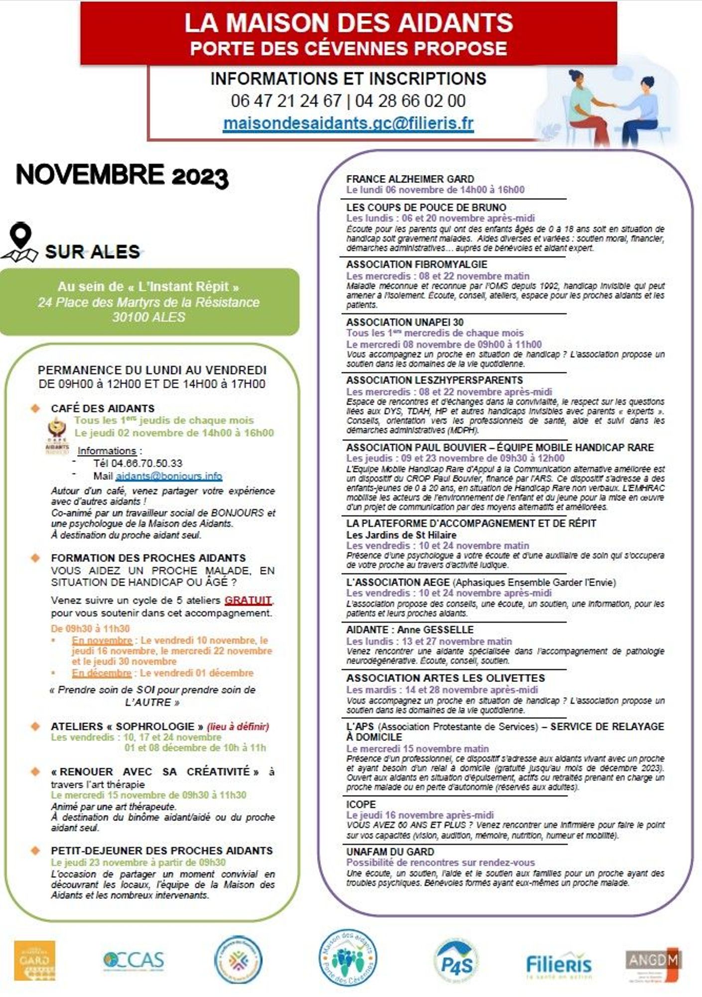Programme de la Maison des aidants