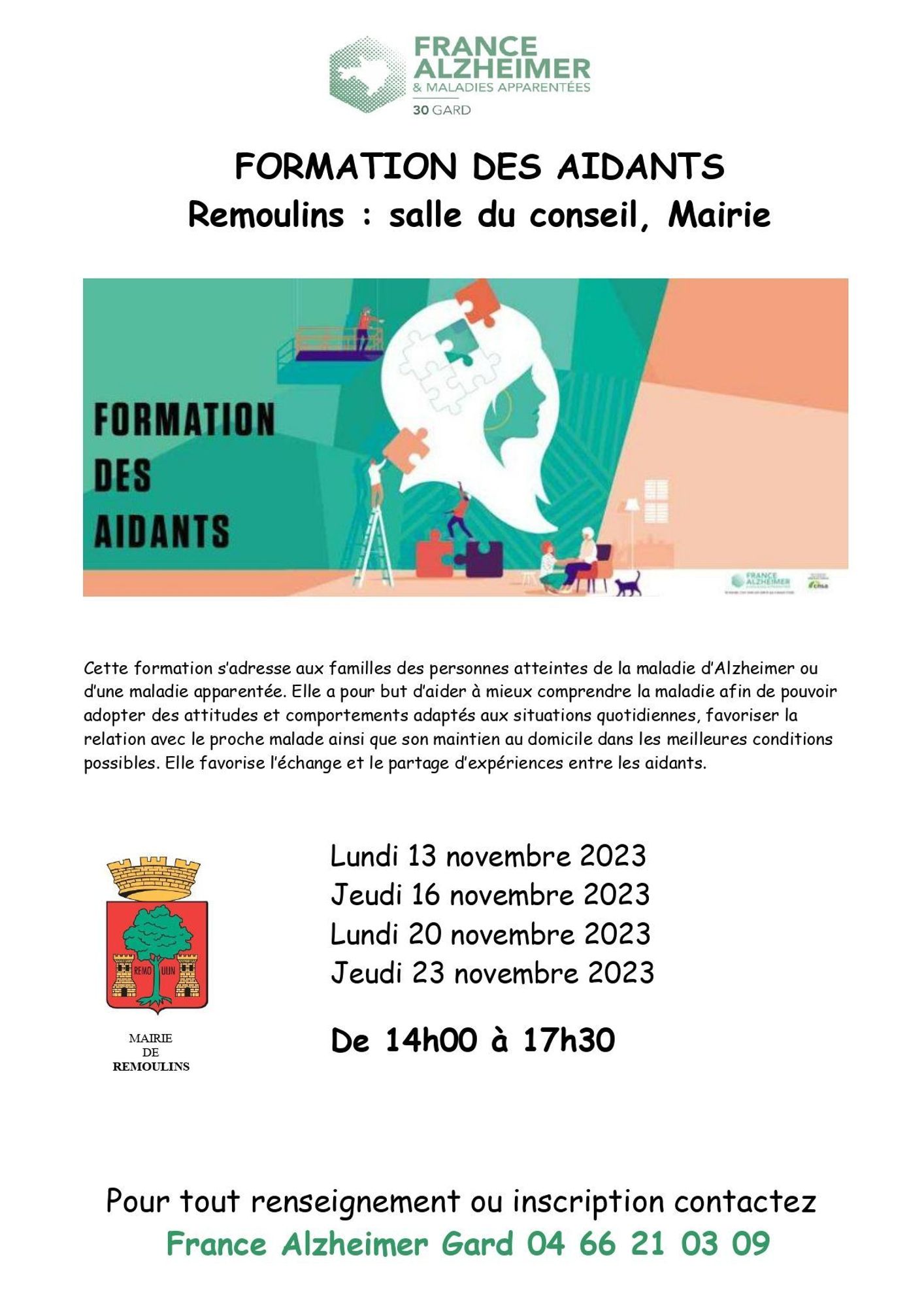 Formation des aidants à Remoulins
