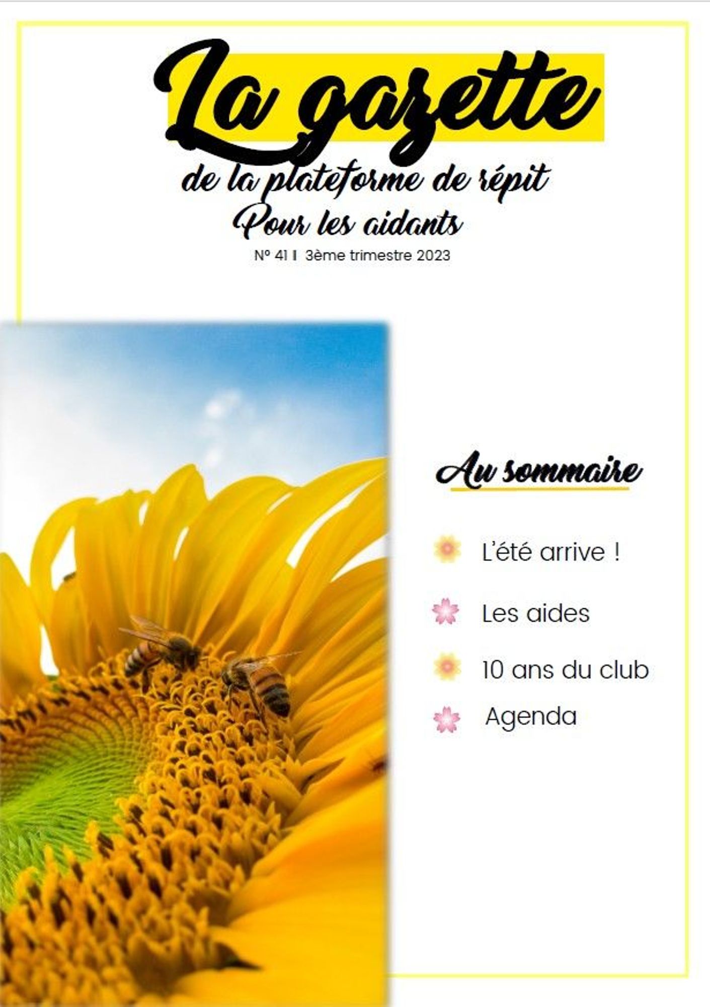 La Gazette de la plateforme de répit de Nîmes