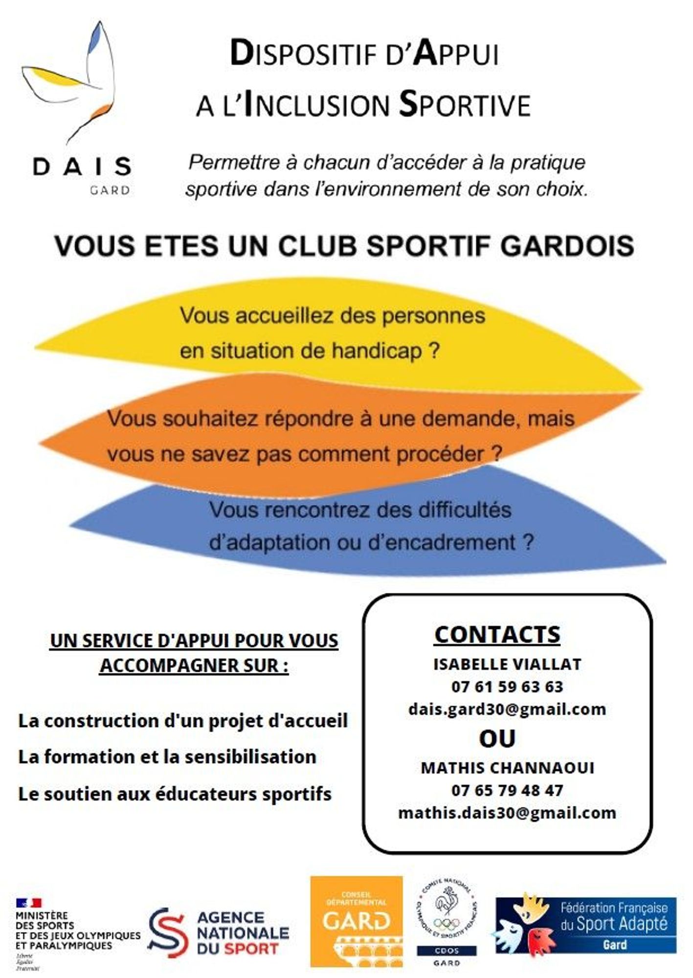 Dispositif d'Appui à l'Inclusion Sportive (DAIS)
