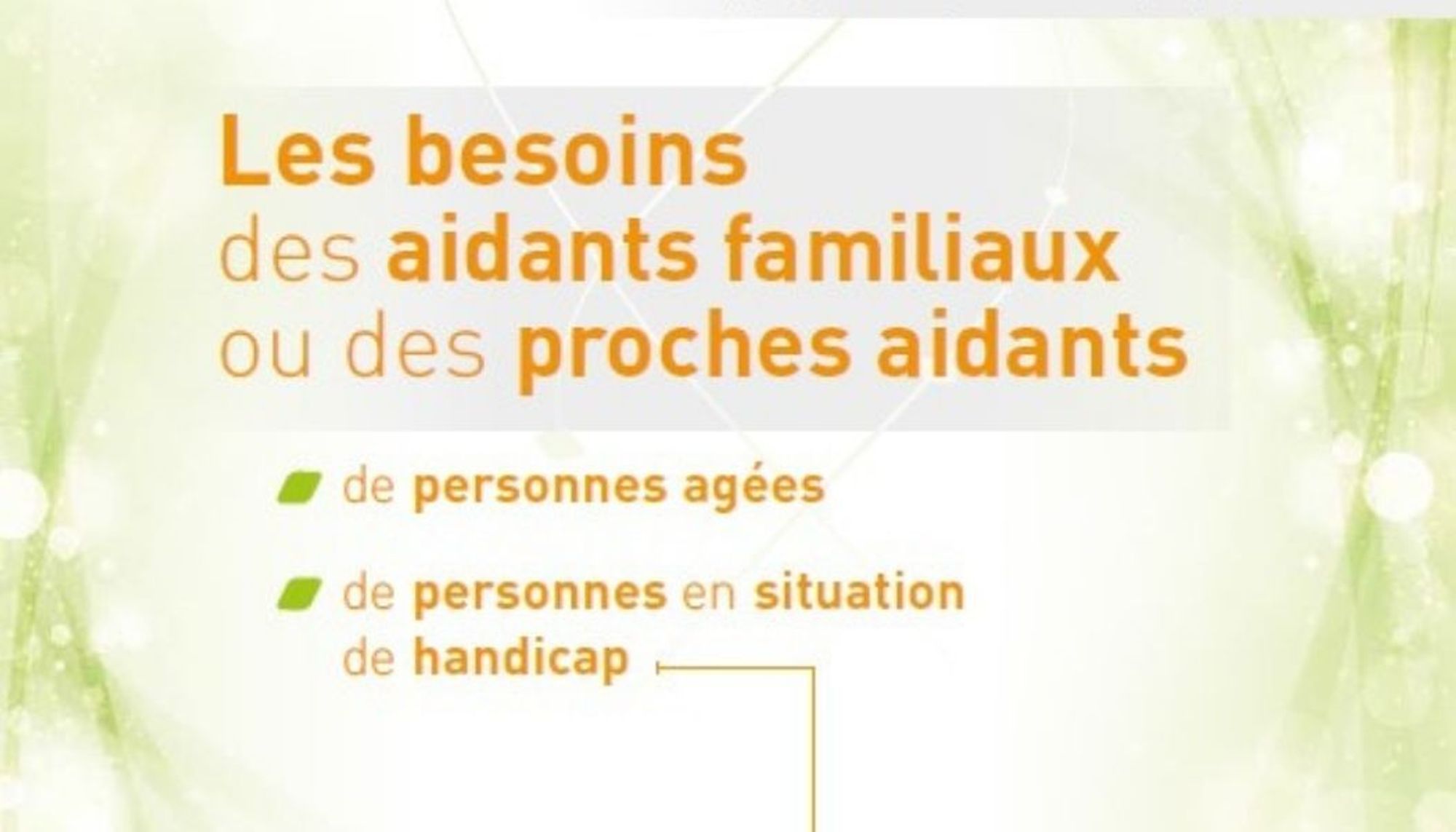 Un questionnaire pour recueillir les besoins des aidants 