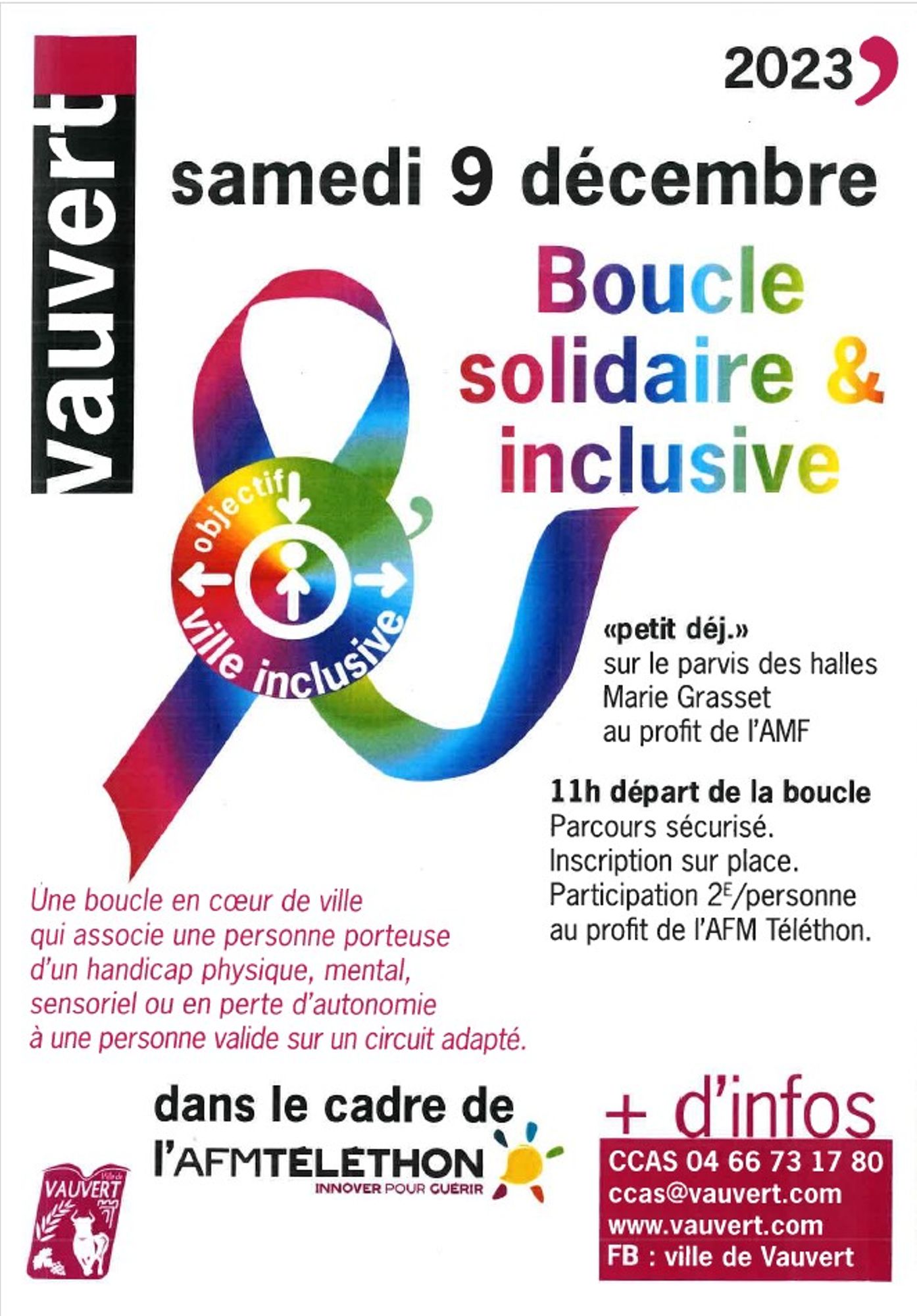 Marche solidaire et inclusive dans le cadre du Téléthon